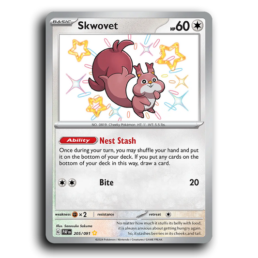Skwovet (205/091) [Paldean Fates]