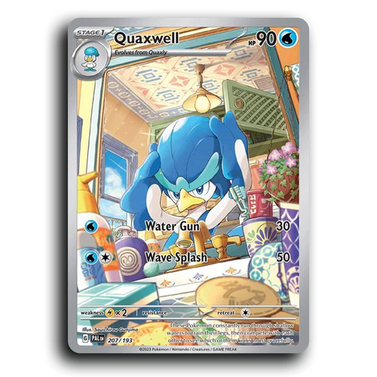 Quaxwell (207/193) [Paldea Evolved] Illustration Rare Pokemon Card TCG Near Mint NM