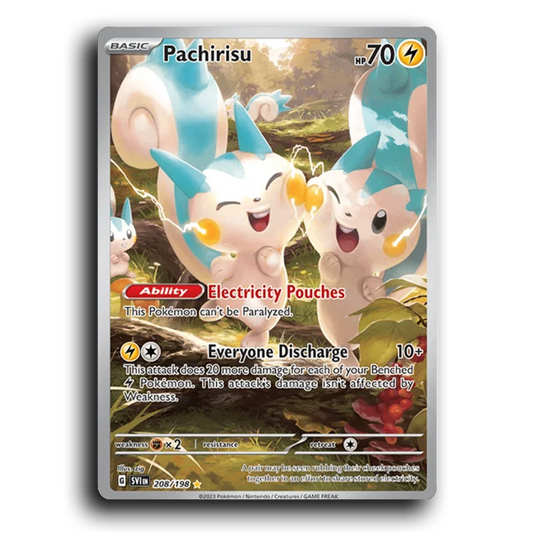 Pachirisu (208/198) [Scarlet & Violet] Illustration Rare zig Pokemon Card TCG Near Mint NM