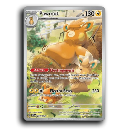 Pawmot (209/198) [Scarlet & Violet] Illustration Rare Kouki Saitou Pokemon Card TCG Near Mint NM