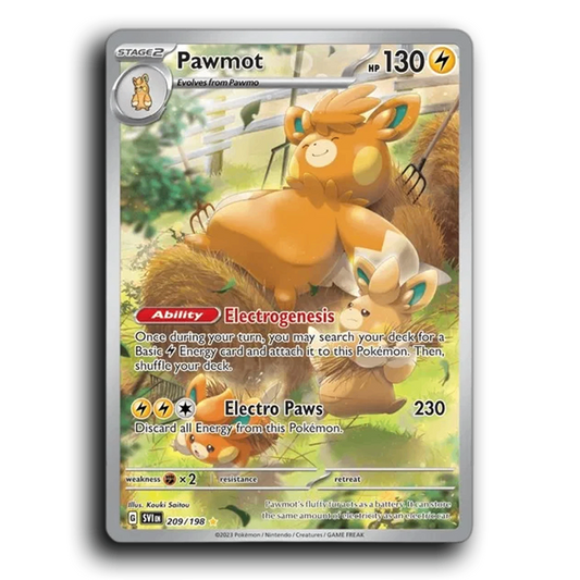 Pawmot (209/198) [Scarlet & Violet] Illustration Rare Kouki Saitou Pokemon Card TCG Near Mint NM