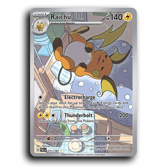 Raichu (211/193) [Paldea Evolved] Illustration Rare Pokemon Card TCG Near Mint NM
