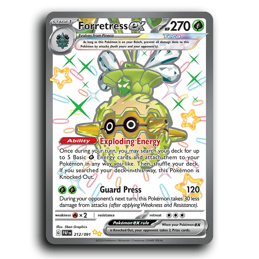 Forretress ex (212/091) [Paldean Fates]