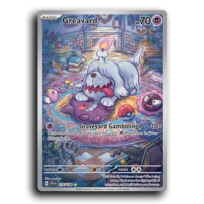 Greavard (214/198) [Scarlet & Violet] Illustration Rare sowsow Pokemon Card TCG Near Mint NM Reverse Holo