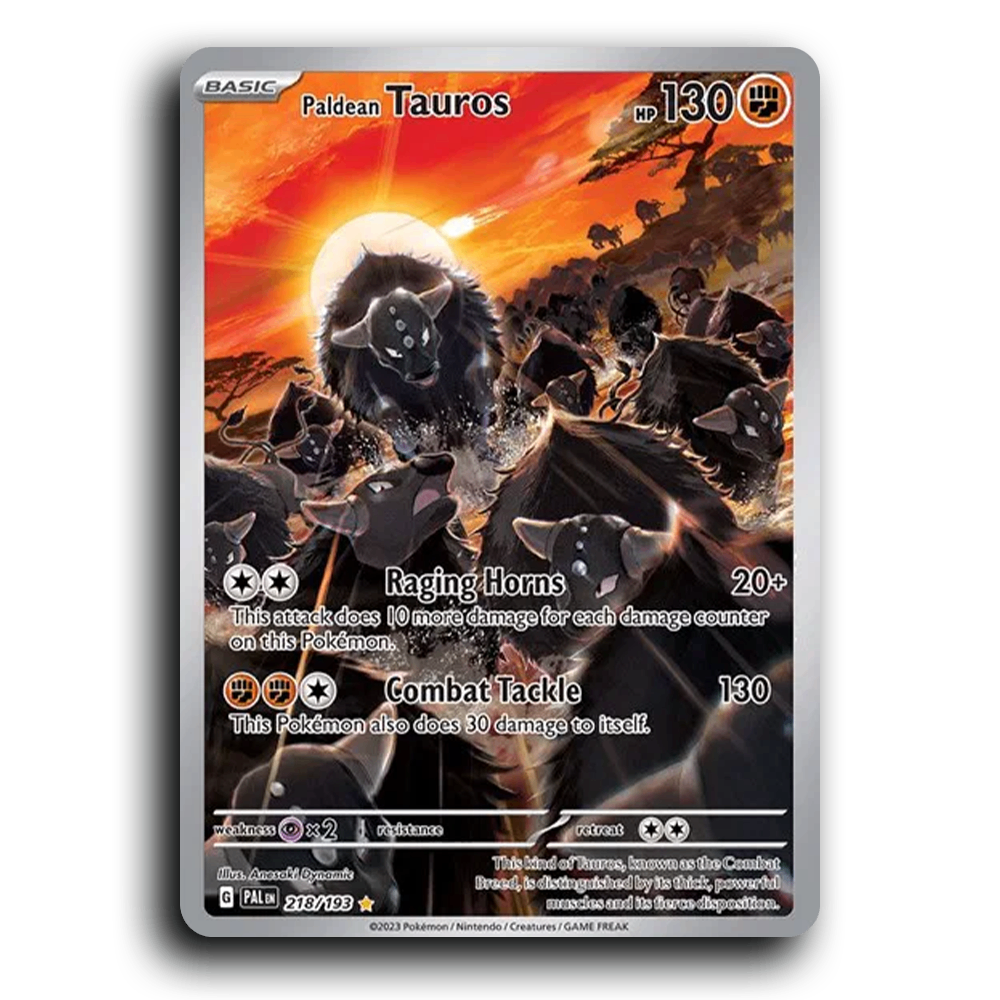 Paldean Tauros (218/193) [Paldea Evolved] Illustration Rare Pokemon Card TCG Near Mint NM