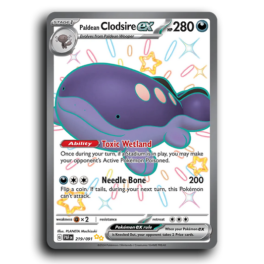 Paldean Clodsire ex (219/091) [Paldean Fates]