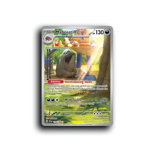 Mabosstiff (218/198) [Scarlet & Violet] Illustration Rare OKACHEKE Pokemon Card TCG Near Mint NM