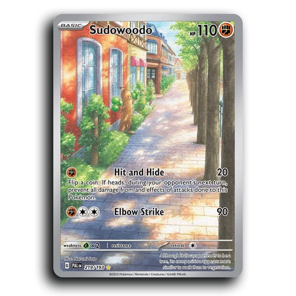 Sudowoodo (219/193) [Paldea Evolved] Illustration Rare Pokemon Card TCG Near Mint NM
