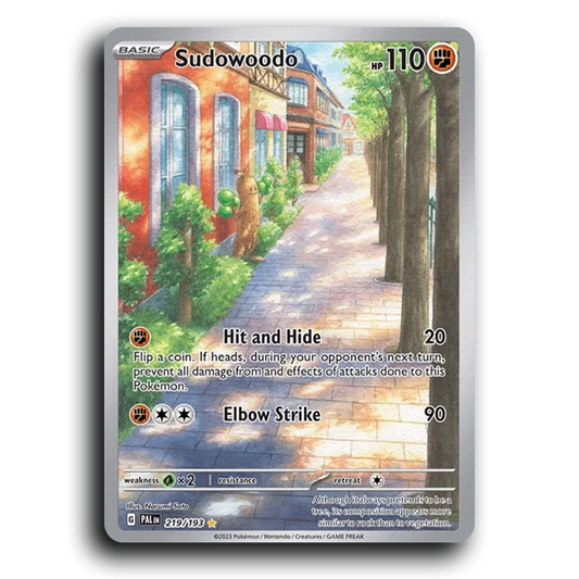 Sudowoodo (219/193) [Paldea Evolved] Illustration Rare Pokemon Card TCG Near Mint NM