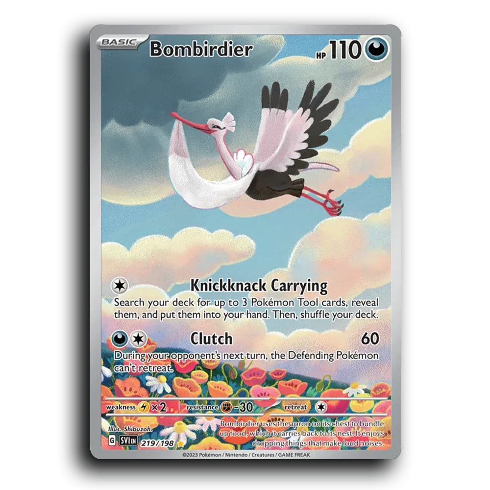 Bombirdier (219/198) [Scarlet & Violet] Illustration Rare Shibuzoh. Pokemon Card TCG Near Mint NM