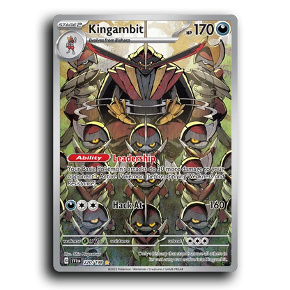 Kingambit (220/198) [Scarlet & Violet] Illustration Rare Shin Nagasawa Pokemon Card TCG Near Mint NM Reverse Holo