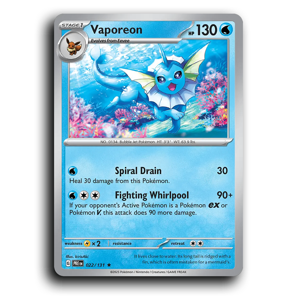 Vaporeon - 022/131 [Prismatic Evolutions]