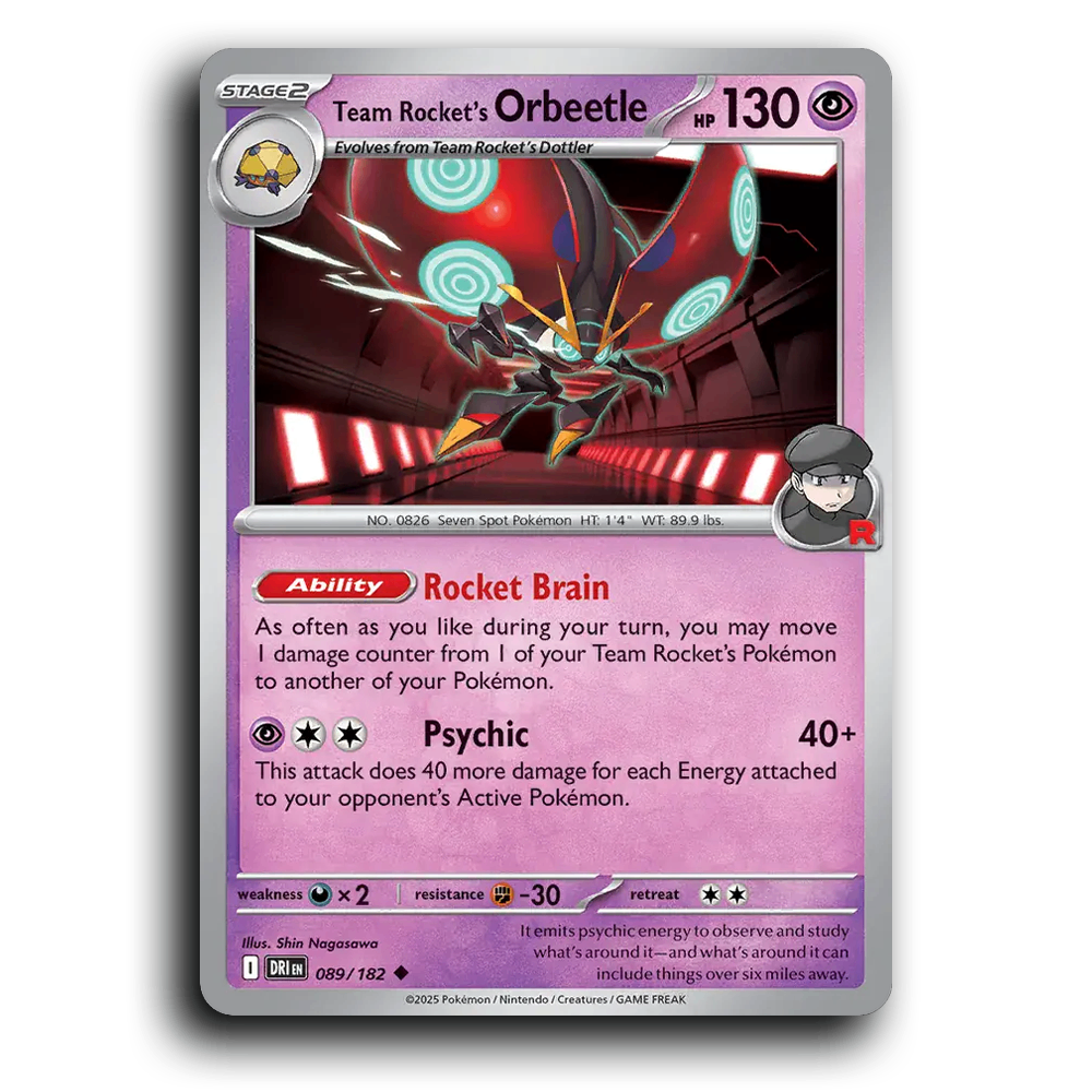 Team Rocket's Orbeetle - 089/182 [SV10 - Destined Rivals]