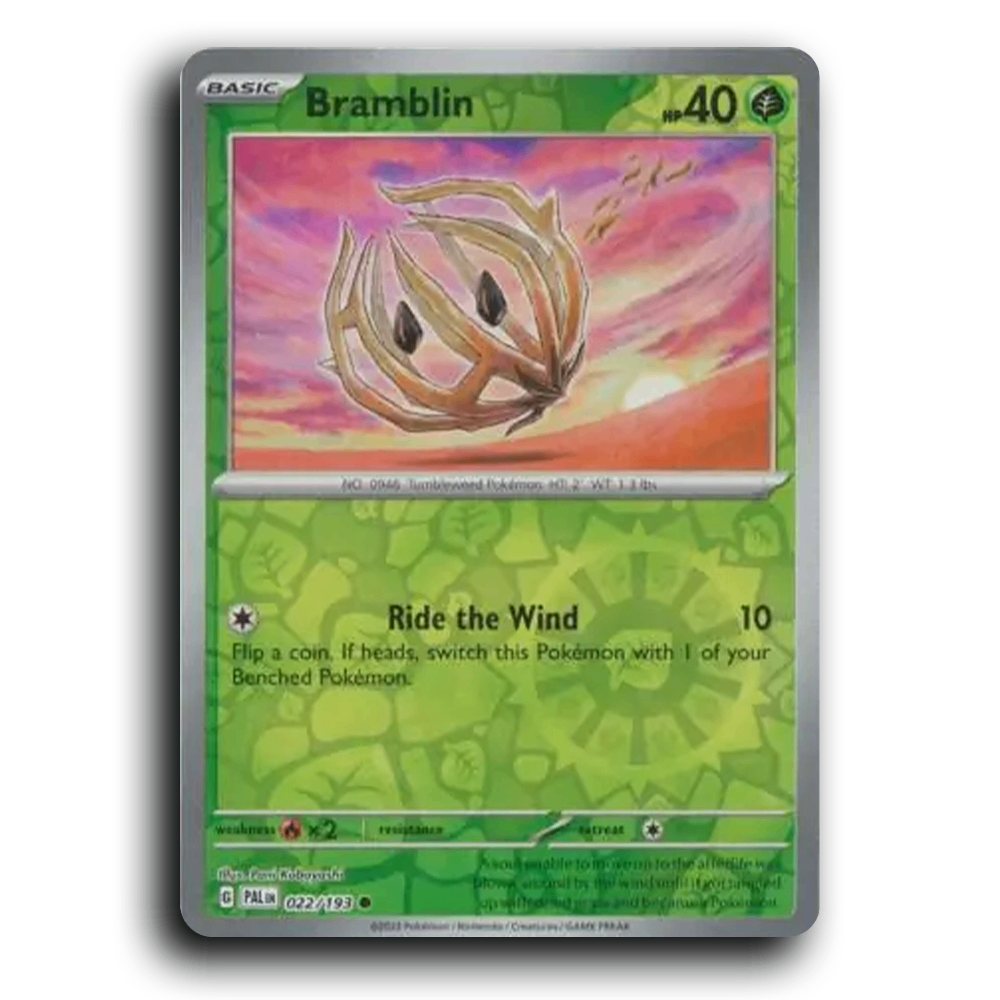 Bramblin (022/193) [Paldea Evolved] Common Pokemon Card TCG Near Mint NM Reverse Holo