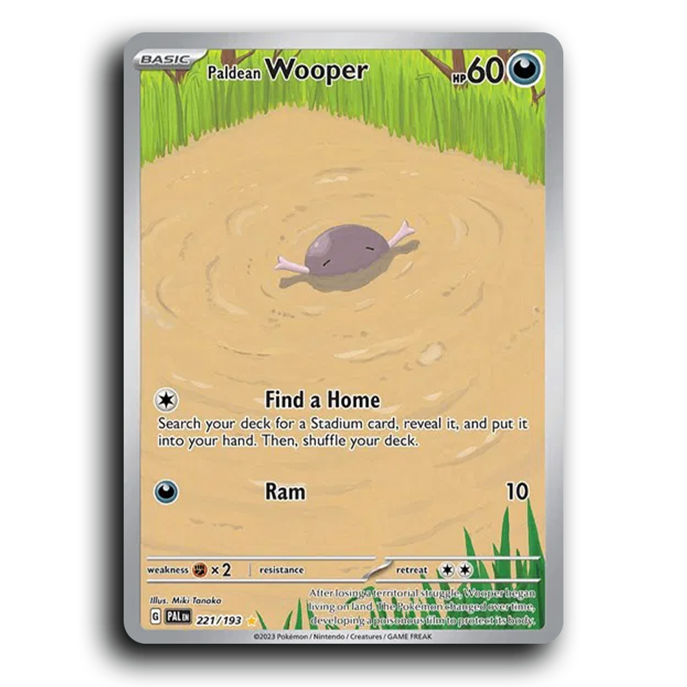 Paldean Wooper (221/193) [Paldea Evolved] Illustration Rare Pokemon Card TCG Near Mint NM
