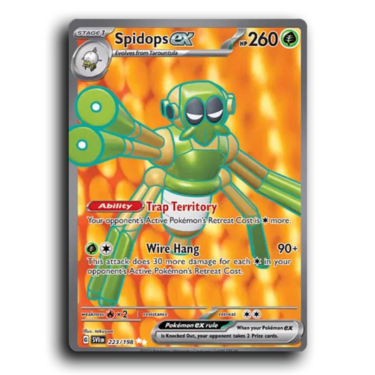 Spidops ex (223/198) [Scarlet & Violet] Ultra Rare takuyoa Pokemon Card TCG Near Mint NM Reverse Holo