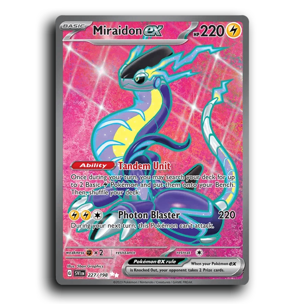 Miraidon ex (227/198) [Scarlet & Violet] Ultra Rare 5ban Graphics Pokemon Card TCG Near Mint NM
