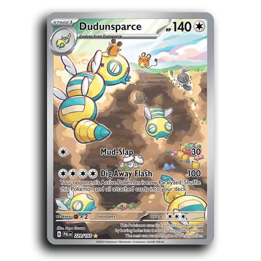 Dudunsparce (229/193) [Paldea Evolved] Illustration Rare Pokemon Card TCG Near Mint NM