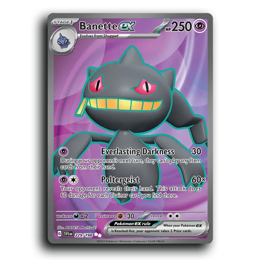 Banette ex (229/198) [Scarlet & Violet] Ultra Rare PLANETA Mochizuki Pokemon Card TCG Near Mint NM
