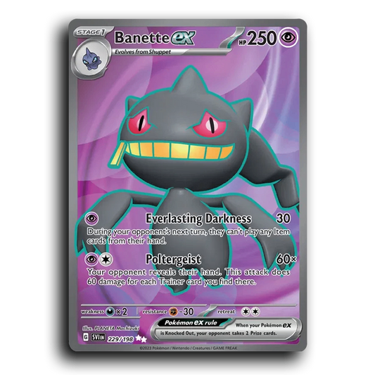 Banette ex (229/198) [Scarlet & Violet] Ultra Rare PLANETA Mochizuki Pokemon Card TCG Near Mint NM Reverse Holo