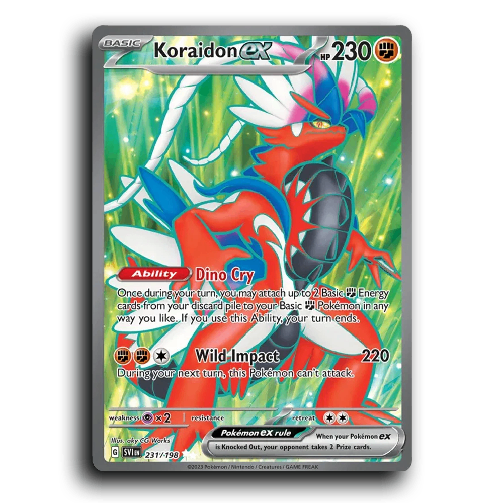 Koraidon ex (231/198) [Scarlet & Violet] Ultra Rare aky CG Works Pokemon Card TCG Near Mint NM