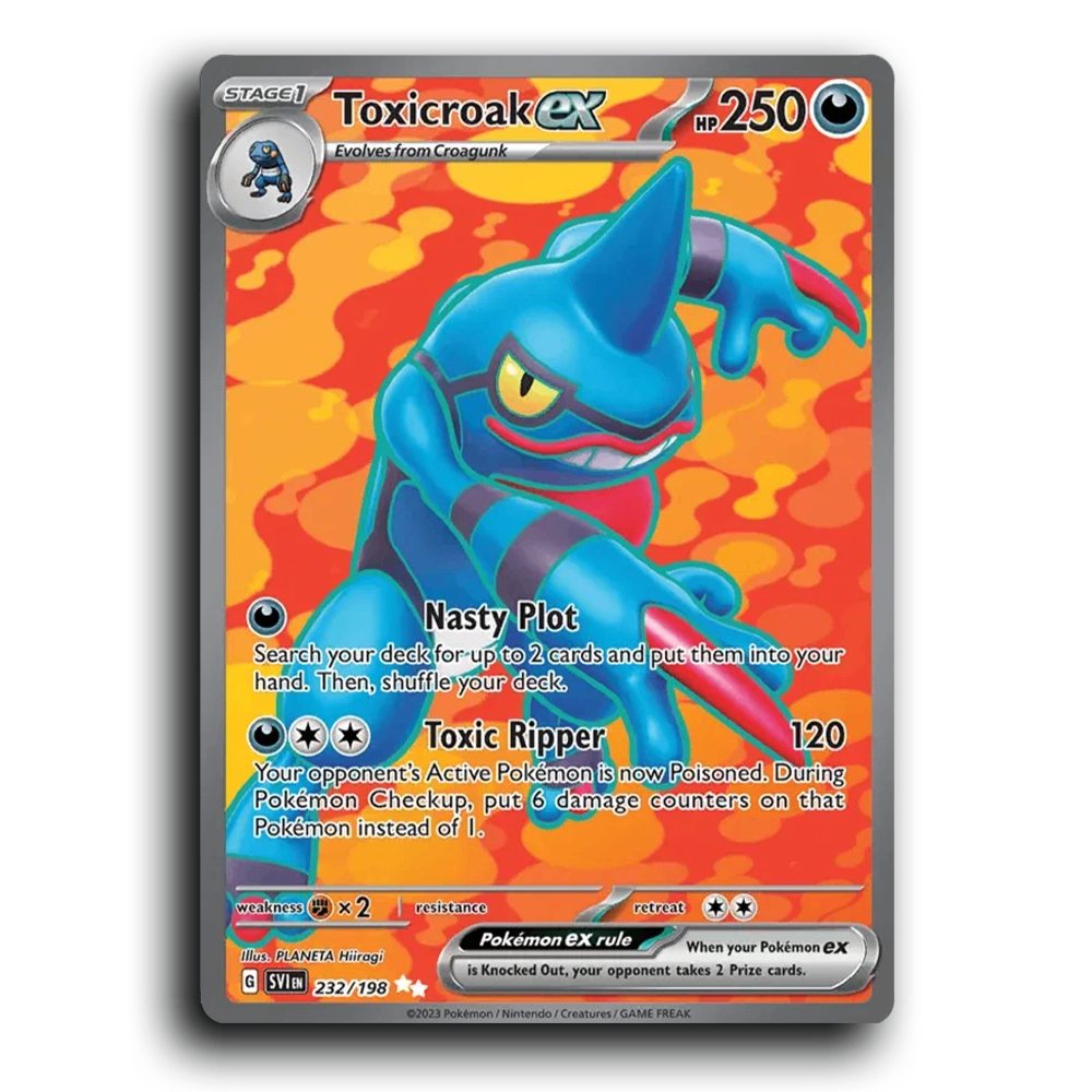Toxicroak ex (232/198) [Scarlet & Violet] Ultra Rare PLANETA Hiiragi Pokemon Card TCG Near Mint NM