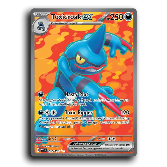 Toxicroak ex (232/198) [Scarlet & Violet] Ultra Rare PLANETA Hiiragi Pokemon Card TCG Near Mint NM
