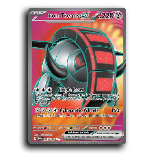 Iron Treads ex (233/198) [Scarlet & Violet] Ultra Rare 5ban Graphics Pokemon Card TCG Near Mint NM