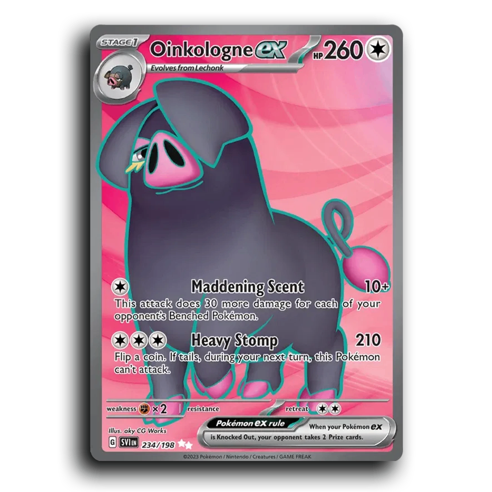 Oinkologne ex (234/198) [Scarlet & Violet] Ultra Rare aky CG Works Pokemon Card TCG Near Mint NM Reverse Holo