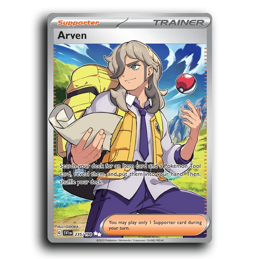 Arven (235/198) [Scarlet & Violet] Ultra Rare GIDORA Pokemon Card TCG Near Mint NM