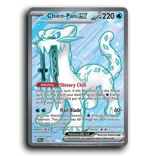 Chien-Pao ex (236/193) [Paldea Evolved] Ultra Rare Pokemon Card TCG Near Mint NM