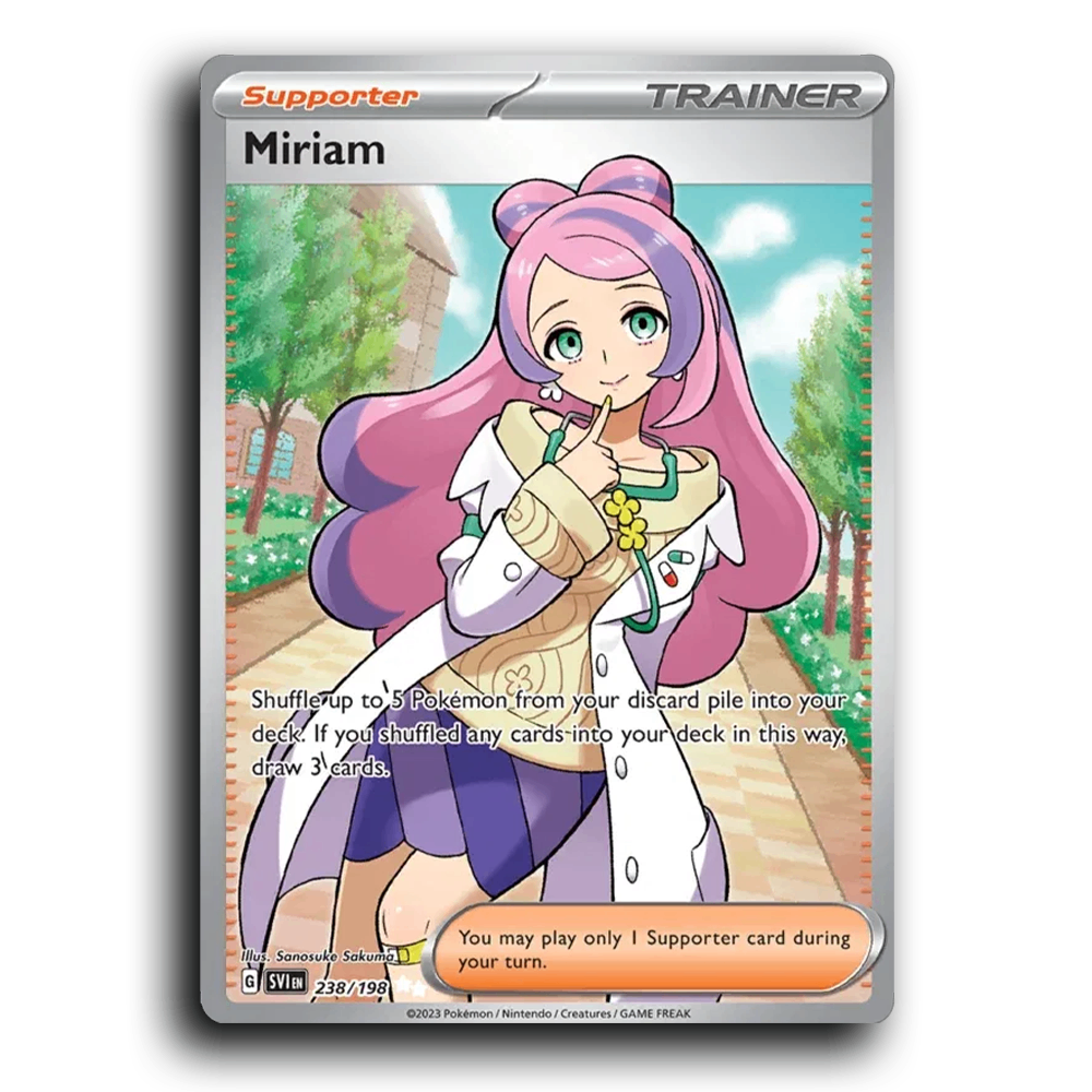 Miriam (238/198) [Scarlet & Violet] Ultra Rare Sanosuke Sakuma Pokemon Card TCG Near Mint NM Reverse Holo