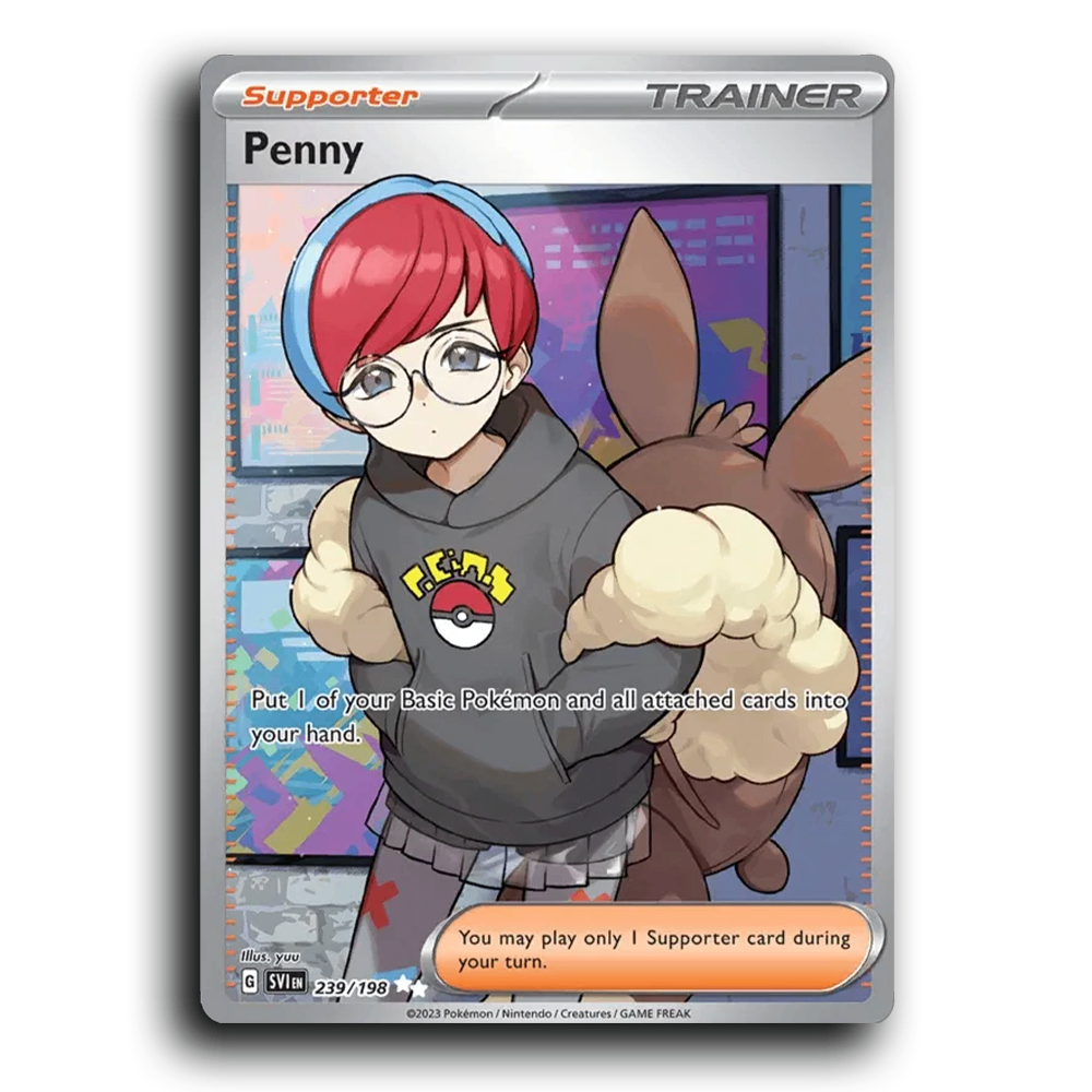 Penny (239/198) [Scarlet & Violet] Ultra Rare yuu Pokemon Card TCG Near Mint NM Reverse Holo