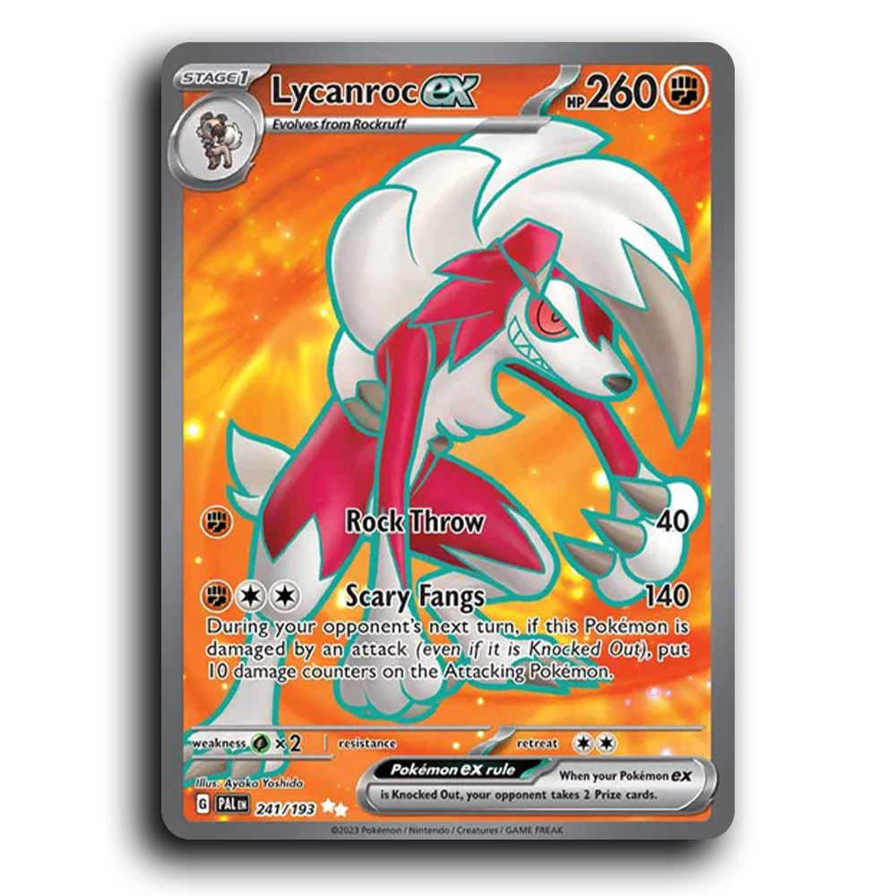 Lycanroc ex (241/193) [Paldea Evolved] Ultra Rare Pokemon Card TCG Near Mint NM