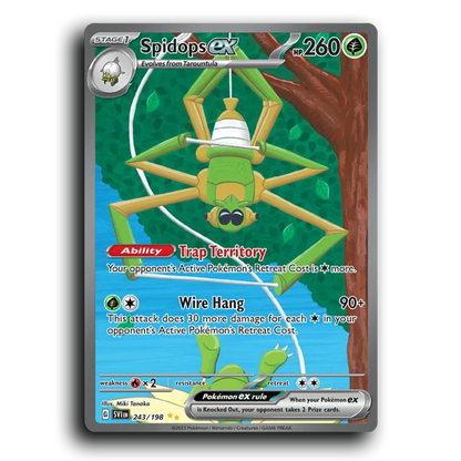Spidops ex (243/198) [Scarlet & Violet] Special Illustration Rare Miki Tanaka Pokemon Card TCG Near Mint NM