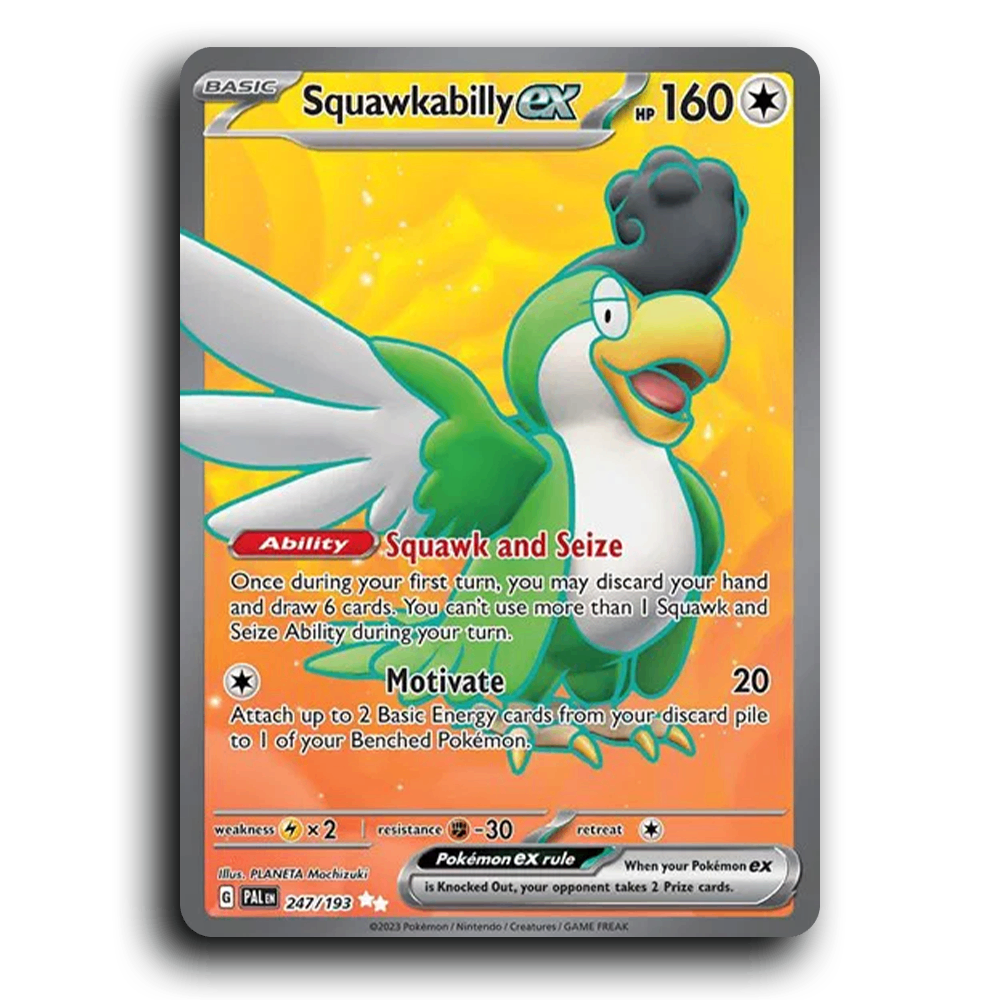 Squawkabilly ex (247/193) [Paldea Evolved] Ultra Rare Pokemon Card TCG Near Mint NM