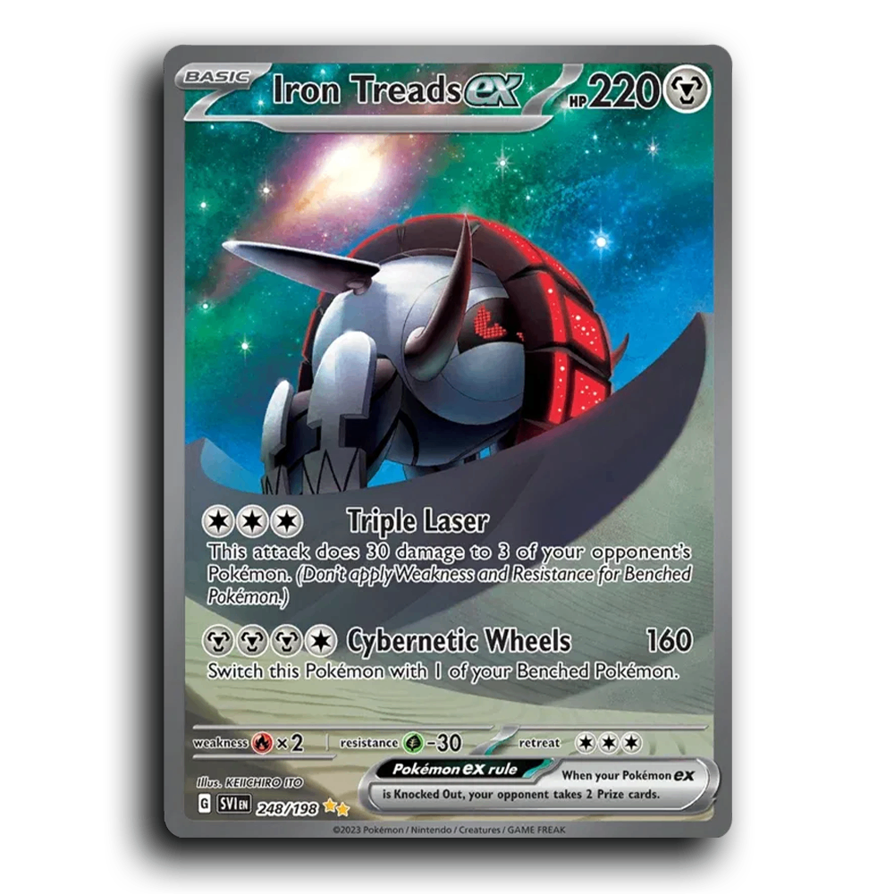Iron Treads ex (248/198) [Scarlet & Violet] Special Illustration Rare KEIICHIRO ITO Pokemon Card TCG Near Mint NM