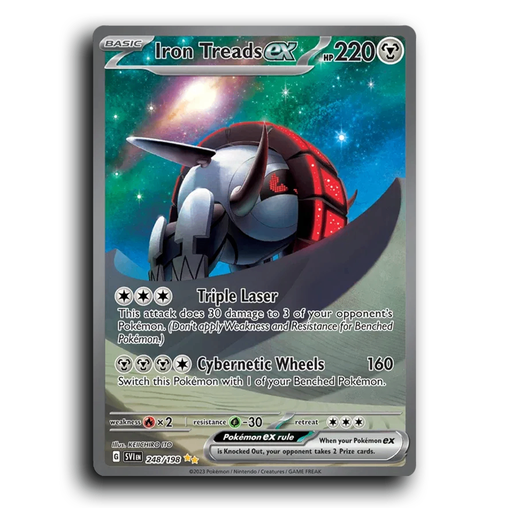 Iron Treads ex (248/198) [Scarlet & Violet] Special Illustration Rare KEIICHIRO ITO Pokemon Card TCG Near Mint NM Reverse Holo