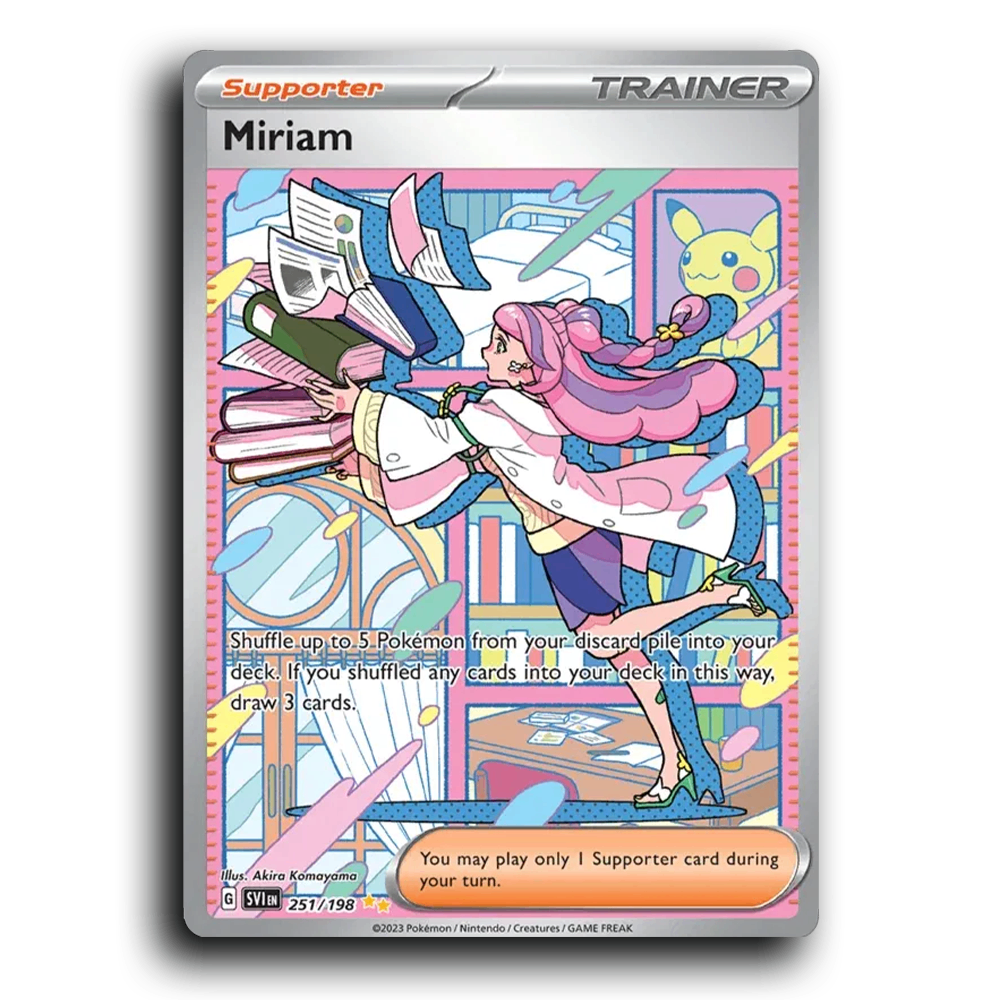 Miriam (251/198) [Scarlet & Violet] Special Illustration Rare Akira Komayama Pokemon Card TCG Near Mint NM Reverse Holo
