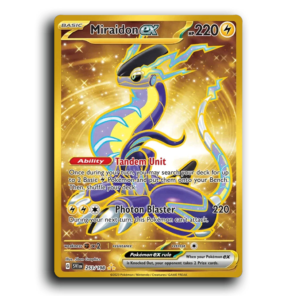 Miraidon ex (253/198) [Scarlet & Violet] Hyper Rare 5ban Graphics Pokemon Card TCG Near Mint NM
