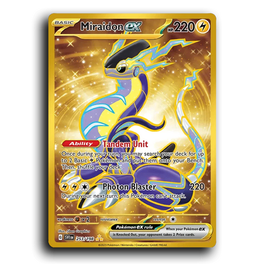 Miraidon ex (253/198) [Scarlet & Violet] Hyper Rare 5ban Graphics Pokemon Card TCG Near Mint NM