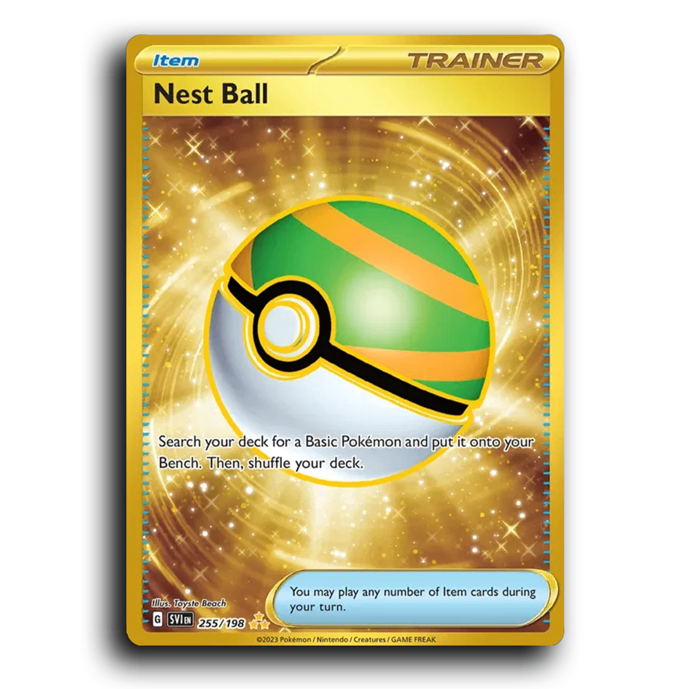 Nest Ball (255/198) [Scarlet & Violet] Hyper Rare Toyste Beach Pokemon Card TCG Near Mint NM