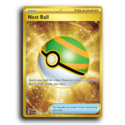 Nest Ball (255/198) [Scarlet & Violet] Hyper Rare Toyste Beach Pokemon Card TCG Near Mint NM