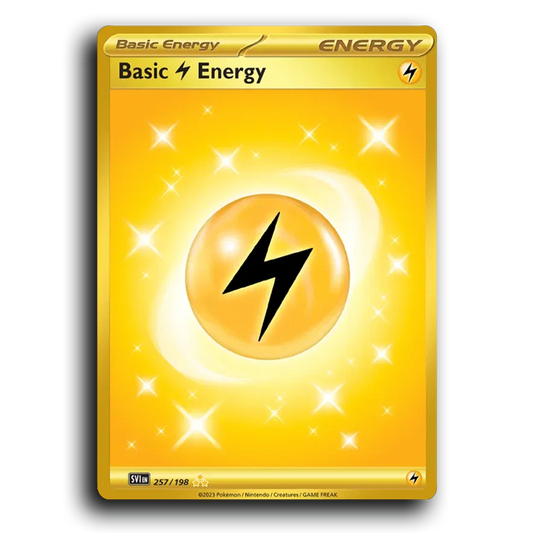 Basic Lightning Energy (257/198) [Scarlet & Violet] Hyper Rare Pokemon Card TCG Near Mint NM Reverse Holo