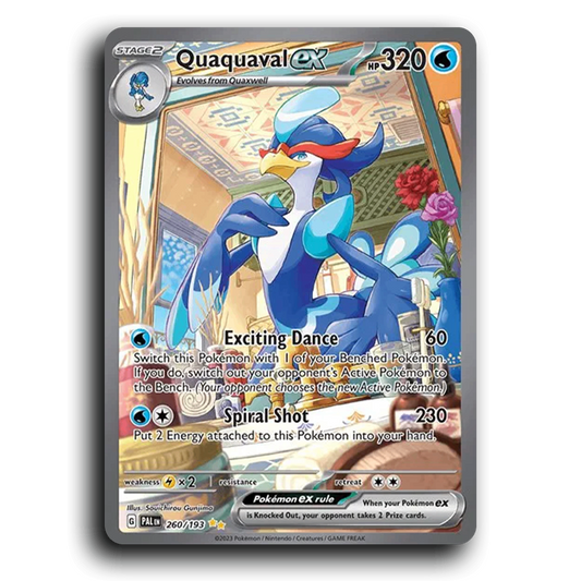 Quaquaval ex (260/193) [Paldea Evolved] Special Illustration Rare Pokemon Card TCG Near Mint NM