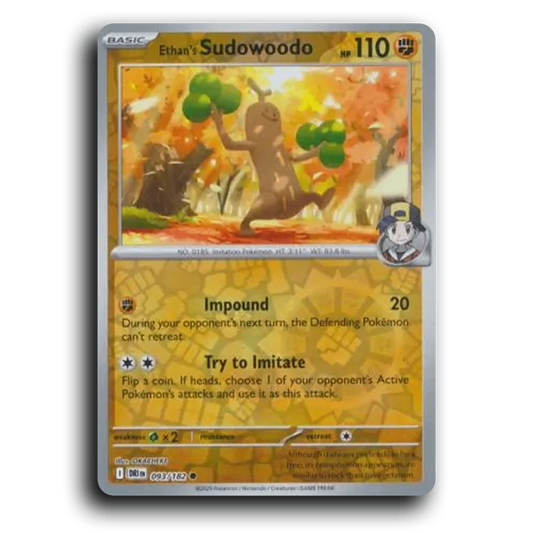 Ethan's Sudowoodo (093/182) [Destined Rivals]