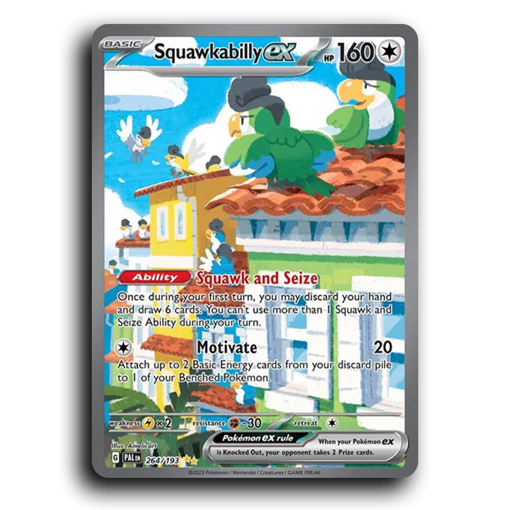 Squawkabilly ex (264/193) [Paldea Evolved] Special Illustration Rare Pokemon Card TCG Near Mint NM