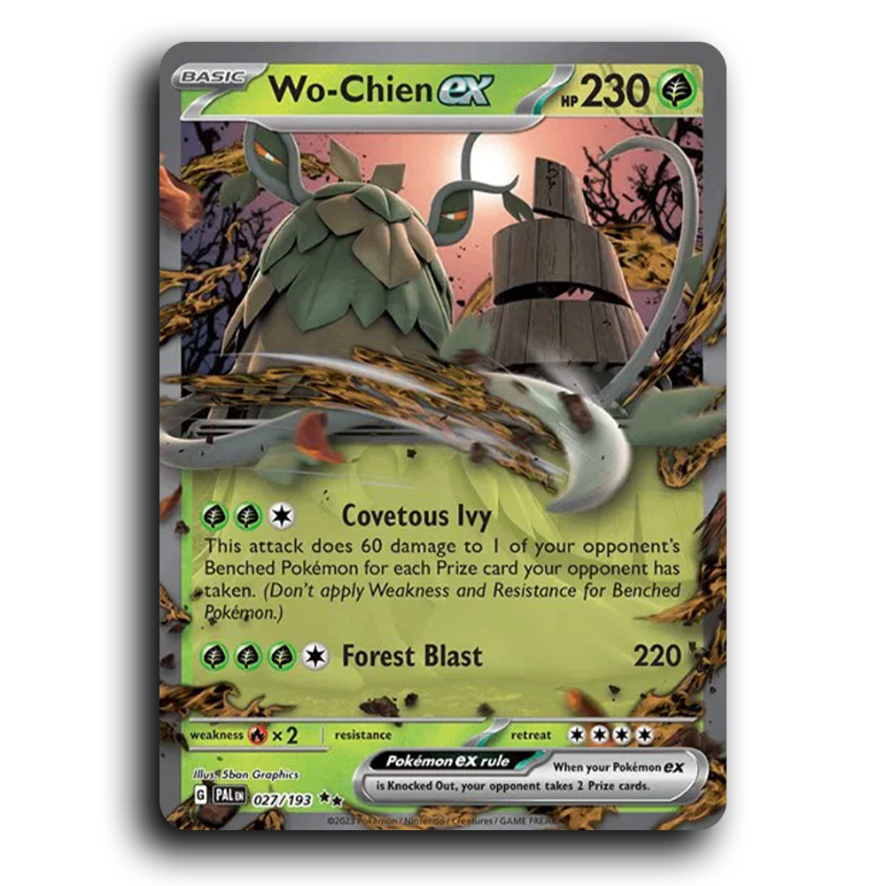 Wo-Chien ex (027/193) [Paldea Evolved] Double Rare Pokemon Card TCG Near Mint NM