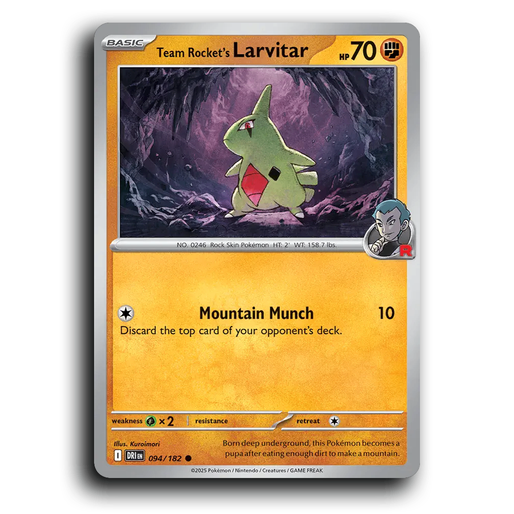 Team Rocket's Larvitar - 094/182 [SV10 - Destined Rivals]