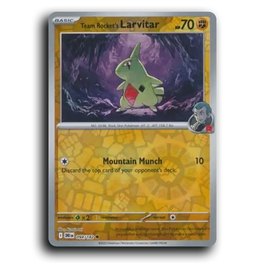 Team Rocket's Larvitar (094/182) [Destined Rivals]